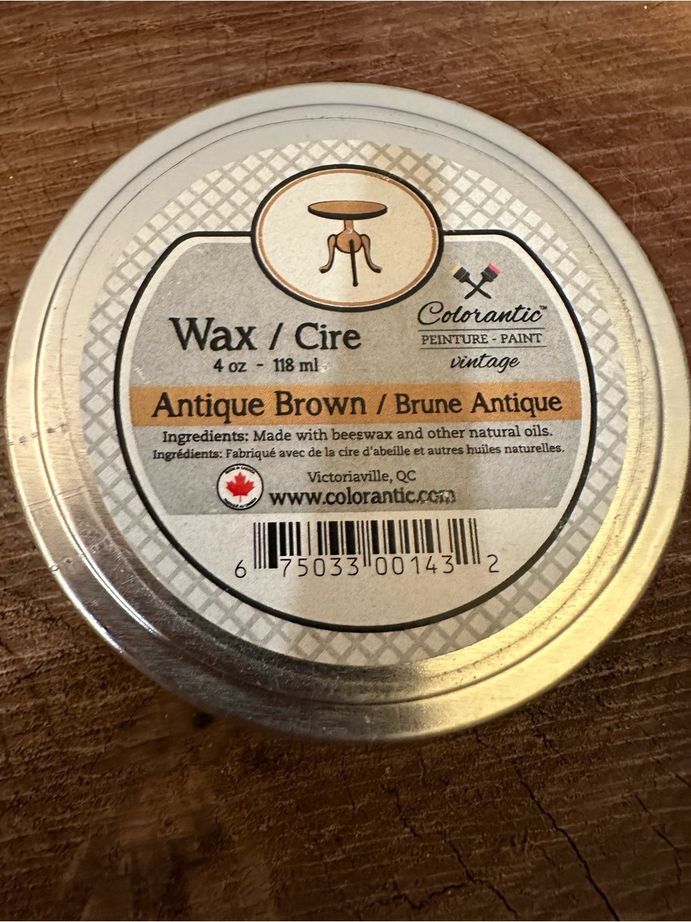 Antique Brown Furniture Wax - 4 oz - Picture 2 of 5